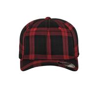 Flexfit Unisex Tartan Plaid Blk/Red L/Xl Yupoong Flexfit Headwear, blk/red, L-XL UK