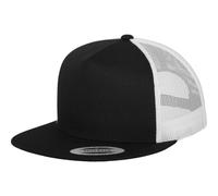 Flexfit Trucker 5-Panel Snapback Cap - black / white