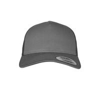FLEXFIT Trucker Cap, Classic Trucker Hat, Baseball Trucker Cap with 5-Panel and Mesh Back, Adjustable Baseball Hat with Plastic Closure, Headwear, Unisex, Colour: Charcoal, Size: One Size