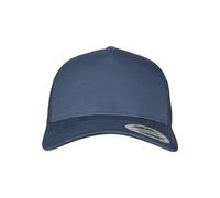 FLEXFIT Trucker Cap, Classic Trucker Hat, Baseball Trucker Cap with 5-Panel and Mesh Back, Adjustable Baseball Hat with Plastic Closure, Headwear, Unisex, Colour: Navy, Size: One Size