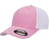 Flexfit Trucker Mesh Fitted Cap, Pink/White, OS