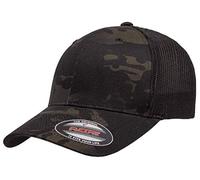 Flexfit Trucker Mesh Fitted Cap, Multicam Black, One Size