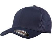 Flexfit Two-Tone Stretch Mesh Fitted Cap Hat, Navy Blue, L-XL