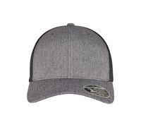 Flexfit Unisex 110 MESH Cap 2-Tone Baseballkappe, Melange Charcoal/Black, one Size