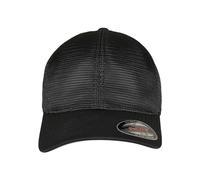 Flexfit Unisex 360 OMNIMESH Cap Baseballkappe, Black, S/M