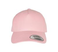 Flexfit 5-Panel Premium Curved Visor Snapback Cap Baseball, Prism Pink, One Size
