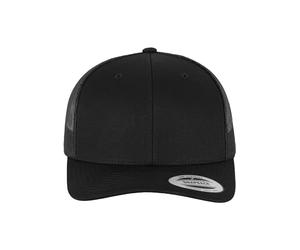 Flexfit Unisex 6606-retrotrucker Retro Trucker, Black