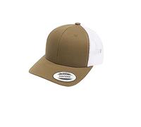 Flexfit YP Classics Recycled Retro Trucker Cap 2-Tone Baseball, Olive/White, One Size