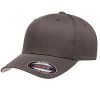 Flexfit Unisex Adult Cotton Twill Fitted Cap Hat, Dark Grey, XL-XXL