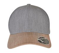 Flexfit Unisex Adult Melange Baseball CapOne Size Grey/Khaki RW8987