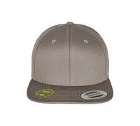 Flexfit Unisex-Adult Organic Cotton Snapback Baseball Cap, Pale Grey, one Size