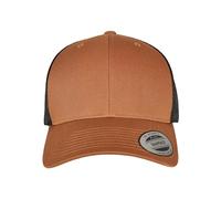 Flexfit Unisex-Adult Retro Trucker 2-Tone Baseball Cap, Caramel/Black, one Size