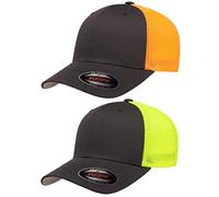 Flexfit Unisex-Adult's Trucker Mesh Cap, Black - grey - One size