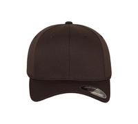 Flexfit Unisex Cap Without Fastener for Men, Ladies and Children Baseball Cap Woolly Combed - Brown, L/XL