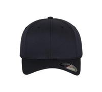 Flexfit Unisex Cap Without Fastener for Men, Ladies and Children Baseball Cap Woolly Combed - Dark Navy, Large/X-Large