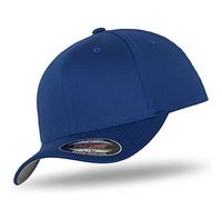 Flexfit Unisex Cap Without Fastener for Men, Ladies and Children Baseball Cap Woolly Combed - Royal, L/XL