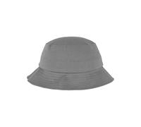 Flexfit Bucket Hat Cotton Twill, Unisex, Patented Flexfit Band, Grey, One Size