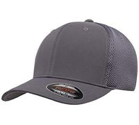 Flexfit Unisex Flexfit Ultrafibre Airmesh Fitted Cap Hat, Dark Grey, S-M UK