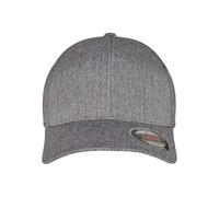 Flexfit Unisex HEATHERLIGHT Cap Baseballkappe, Melange Dark Grey, S/M