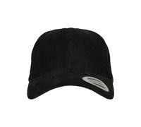 Flexfit Unisex Low Profile Corduroy Dad Cap Black One Size Yupoong Flexfit Headwear, black, One Size UK