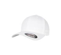 (S/M, White) Flexfit Unisex Organic Cotton Cap