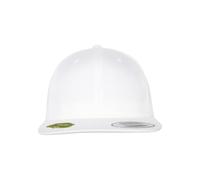 Flexfit Organic Cotton Snapback Cap – White – One Size