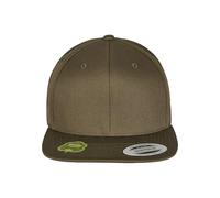 Flexfit Snapback Baseball Cap Unisex-Adult Organic Cotton – Burnt Olive, One Size