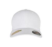 Flexfit Unisex Recycled Polyester Baseball Cap, White, S/M