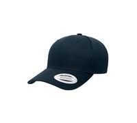 Flexfit Unisex Retro Cotton Blend Snapback Baseball Cap, Navy,