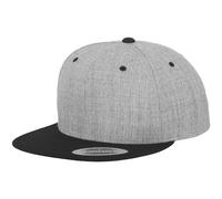 Flexfit Men's Two Tone Classic Snapback Cap in Dark Grey Flexfit Dark Grey One Size