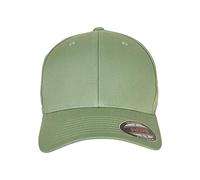 Flexfit Unisex Wooly Combed Baseball Cap, Dark Green, XS/S