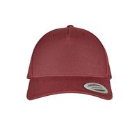 Flexfit Unisex YP Classics 5-Panel Premium Curved Visor Snapback Cap Baseballkappe, Maroon, one Size
