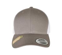 Flexfit YP Classics Recycled Retro Trucker Cap 2-Tone Baseball, Grey/White, One Size