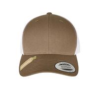 Flexfit YP Classics Recycled Retro Trucker Cap 2-Tone Baseball, Olive/White, One Size