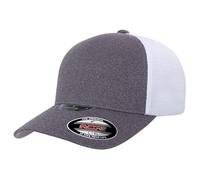 Flexfit Unisex's Unipanel Trucker Cap Baseball, Melange Heather/White, L-XL