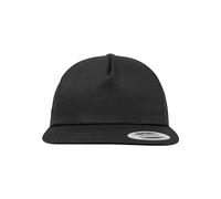 Flexfit Unstructured 5-Panel Snapback Cap, Black, one Size