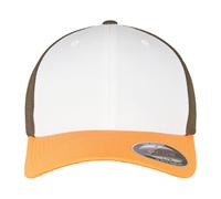 Flexfit Women's 3 Tone Baseball Cap in Pale Orange | Size: S/M Flexfit Pale Orange S/M