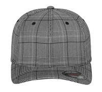Flexfit Women's Checked Glen Plaid Baseball Cap in Black | Size: S/M Flexfit Black S/M