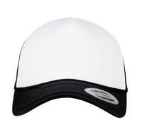 Flexfit Women's Foam Curved Peak Trucker Cap in Black Flexfit Black One Size
