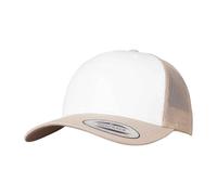 Flexfit Women's Retro Trucker Cap in Light Khaki Flexfit Light Khaki One Size