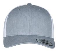 Flexfit Women's Retro Two Tone Trucker Cap in Light Grey Flexfit Light Grey One Size