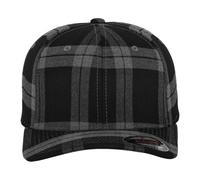 Flexfit Women's Tartan Baseball Cap in Black | Size: S/M Flexfit Black S/M