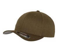 Flexfit Baseball Cap Wooly Combed Unisex Olive Kids