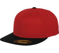 Flexfit Men's Premium 210 Fitted Cap, Black/Silver, S-M UK