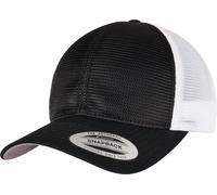 Flexfit Unisex YP Classics 360 OMNIMESH Cap 2-Tone Baseballkappe, Black/White, one Size