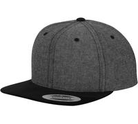 Flexfit Erwachsene Mütze Chambray-suede Snapback, Grey/Black, One size, 6089CH