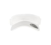 Flexfit Yupoong Damen und Herren Curved Visor Cap - Unisex Sonnenblende mit Klettverschluss - Farbe white one size