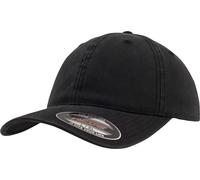 Flexfit Unisex Garment Washed Cotton Dad Hat Black S/M Yupoong Flexfit Headwear, Black, S-M UK