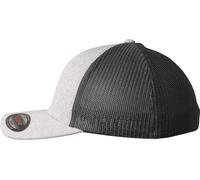 Flexfit Melange Mesh Kappe, Heather/Black, One Size