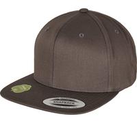 Flexfit Yupoong Organic Cotton Snapback Cap Reinforced Flat Visor Adjustable One
